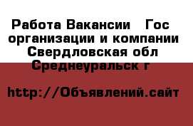 Работа Вакансии - Гос. организации и компании. Свердловская обл.,Среднеуральск г.